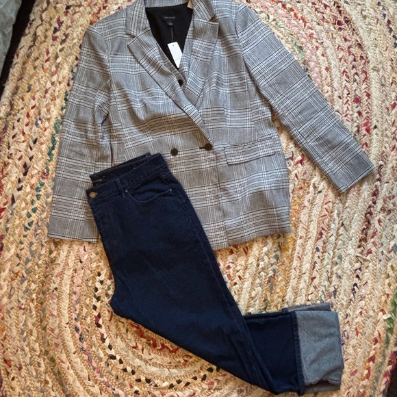 Ann Taylor cuffed straight high rise jeans - Picture 12 of 12